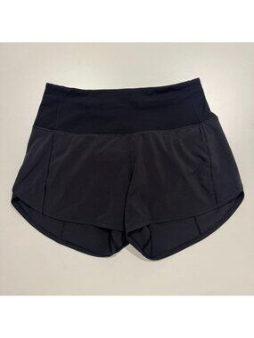Lululemon Speed Up Short Long High-Rise *4" Black Size 4 EUC